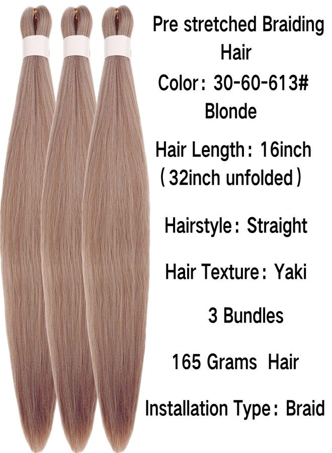 Leticia Ash Brown Blonde Braiding Hair for Short Boho Braids Pre stretched Crochet Curly Boho Braiding Hair - Image 2